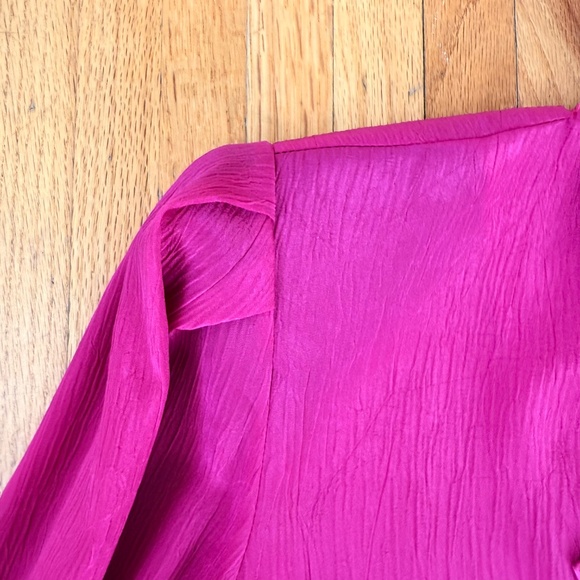Hot Pink Vintage 80s Belted Jumpsuit - Picture 7 of 10